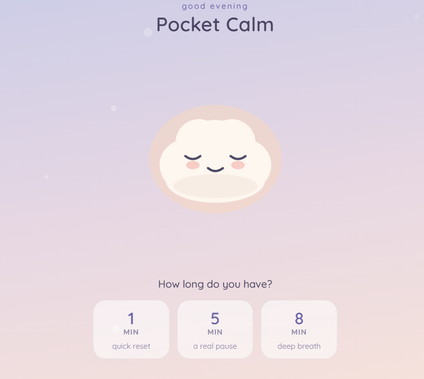 Pocket Calm — a short guided breathing reset